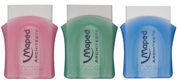 Gomme en plastique Architecte, blanc