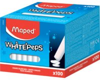 Craie pour tableau WHITE'PEPS, rond, blanc