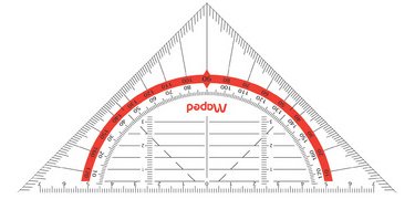 Equerre géométrique Geo-Flex, hypoténuse: 160 mm