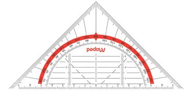 Equerre géométrique Geo-Flex, hypoténuse: 160 mm