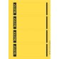 Rugetiket voor ordner, 61 x 192 mm, grijs