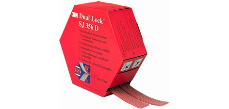 Fixation auto-agrippante Dual Lock SJ356D, translucide