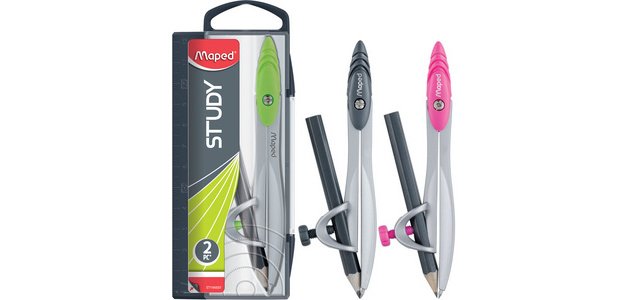 Coffret compas Study, incl. bague universelle