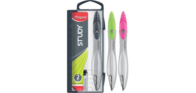 Compas maped study mine sécurité pointe mini