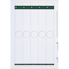 Rugetiket voor hangmap, 34 x 297 mm, grijs