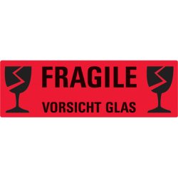 étiquette de signalisation 'Vorsicht Glas',