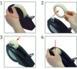 Dévidoir de bureau Expert Compact Pro Green, noir/gris