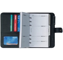 bind Agenda modèle 17501-1, format A7, sans calendrier, noir