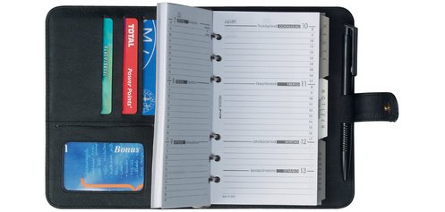 bind Agenda modèle 17501-1, format A7, sans calendrier, noir