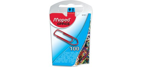 Trombone Maped Office 25mm argent 100 pièces