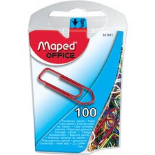 Paperclips Maped, doos 100 stuks, in kleur gelakt