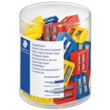 Taille-crayon à 2 trous, en plastique, boîte de 50