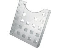 Porte-brochures 'the grid', A4, gris-transparent