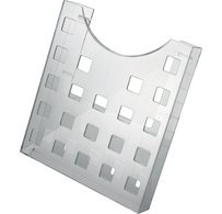 Porte-brochures 'the grid', A4, gris-transparent