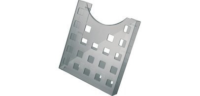 Porte-brochures 'the grid', A4, gris-transparent