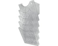 Porte-brochures mural 'the grid wall', transparent