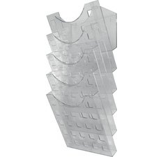 Porte-brochures mural 'the grid wall', transparent