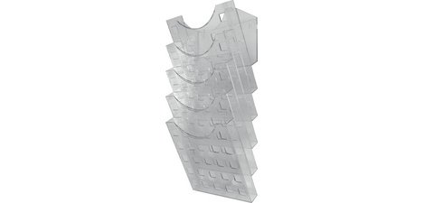 Porte-brochures mural 'the grid wall', transparent