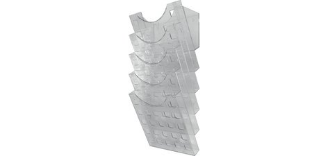 Porte-brochures mural 'the grid wall', transparent