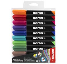 Marqueur permanent 'K MARKER', pointe ogive, étui de 4