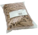 Bracelets caoutchouc, naturel, 150 x 10 mm - sac 1 kg