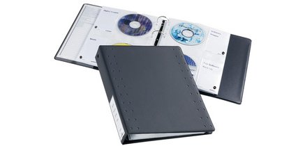 Cd/dvd album INDEX, voor 40 cd's, antraciet