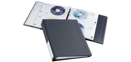 Classeur 4 anneaux plastifié Durable A4 - Dos 5,5 anthracite