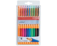 Stylo à encre gel pointVisco, étui plastique de 10