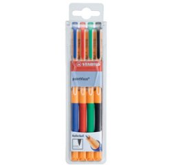 Stylo à encre gel pointVisco, étui plastique de 4