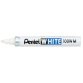 Marqueur permanent X100W, pointe ogive, 2,5 mm, blanc