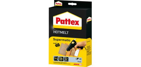 Pistolet à colle HOT SUPERMATIC, noir/jaune