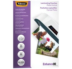 Fellowes enhance - 25er-pack - glänzend - 108 x 159 mm - taschen für laminierung