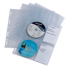 Cd/dvd hoesje COVER LIGHT M, voor 4 cd's, pp, A4-formaat