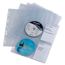 Cd/dvd hoesje COVER LIGHT M, voor 4 cd's, pp, A4-formaat