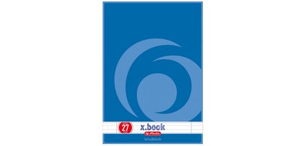 Bloc de cours x.book, A4, réglure 27 / ligné