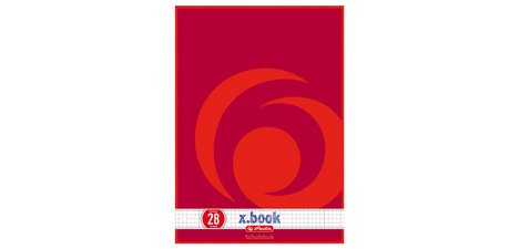 Course pad x.book, A4, ruled 28 / grid