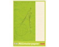 De_bloc de papier millimetre a4, 80 g/m2, 25 feui