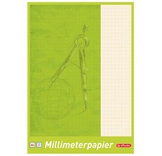 Bloc de papier millimétré A3, 80 g/m2, 20 feuilles