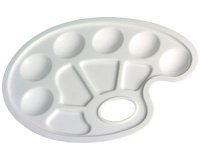 Palette de mélange pour peinture, en plastique