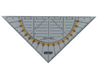 Equerre géométrique, hypoténuse: 160 mm