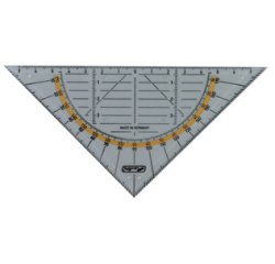 Equerre géométrique, hypoténuse: 160 mm