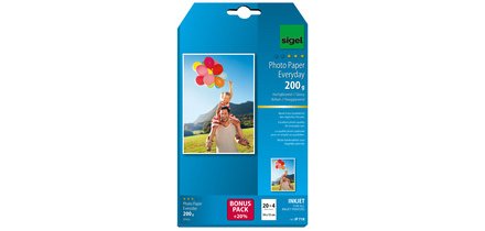 Papier photo jet d'encre Everyday, 10 x 15 cm, blanc