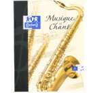 Cahier de musique et chant, 170 x 220 mm, séyès