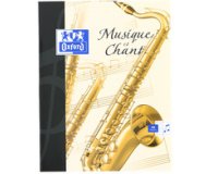 Cahier de musique et chant, 170 x 220 mm, séyès