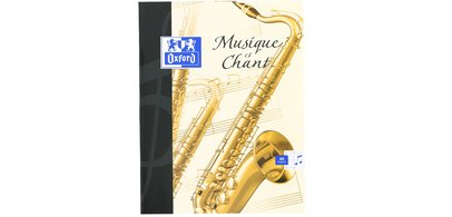 Cahier de musique et chant, 170 x 220 mm, séyès
