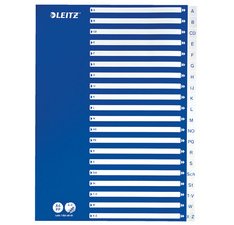 Intercalaires en plastique, A-Z, A4, 21 touches, PP