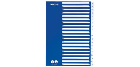 Intercalaires en plastique, A-Z, A4, 21 touches, PP