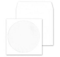 MAILMedia Pochettes en papier pour CD-/DVD, avec fenêtr