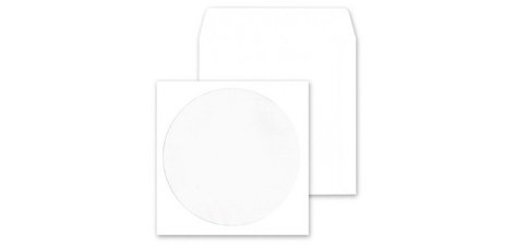 MAILMedia Pochettes en papier pour CD-/DVD, avec fenêtr