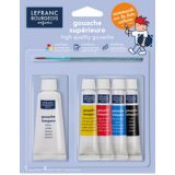 Gouache en tube, set de 5 tubes assortis